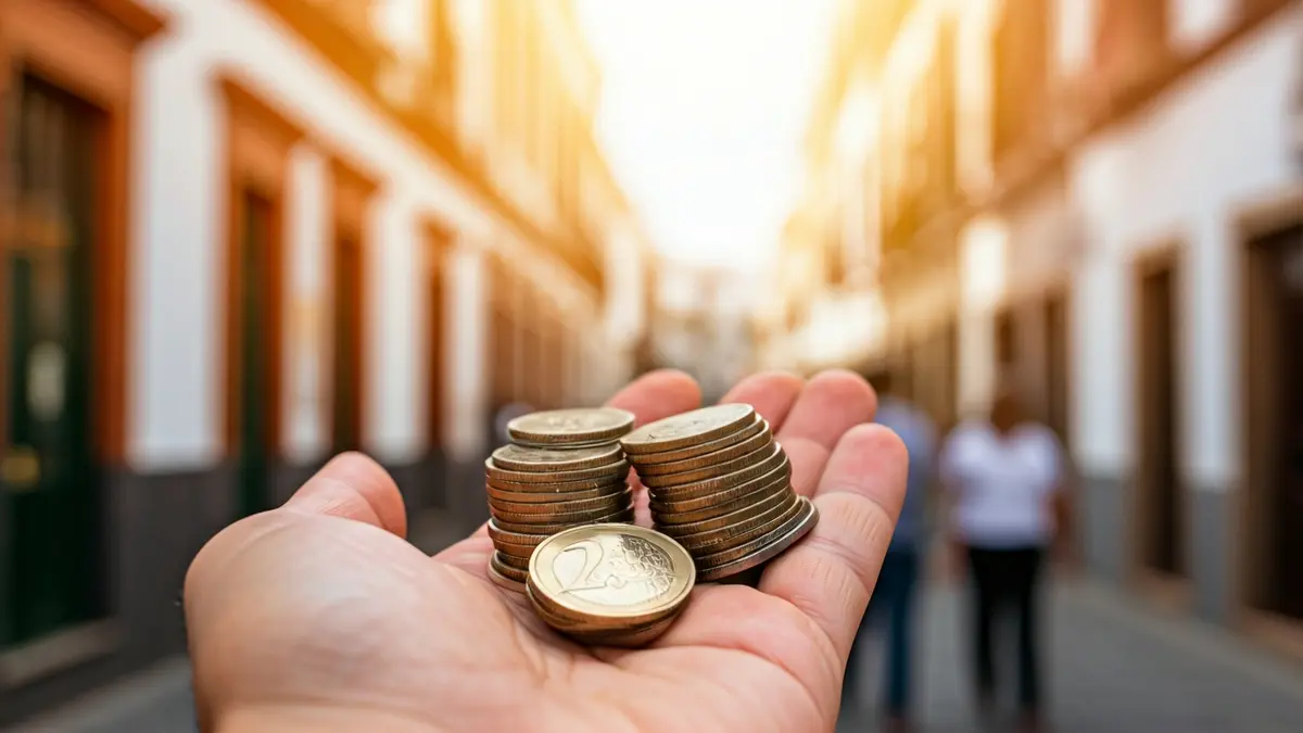 Generic image of euro coins, representing tourist spending.