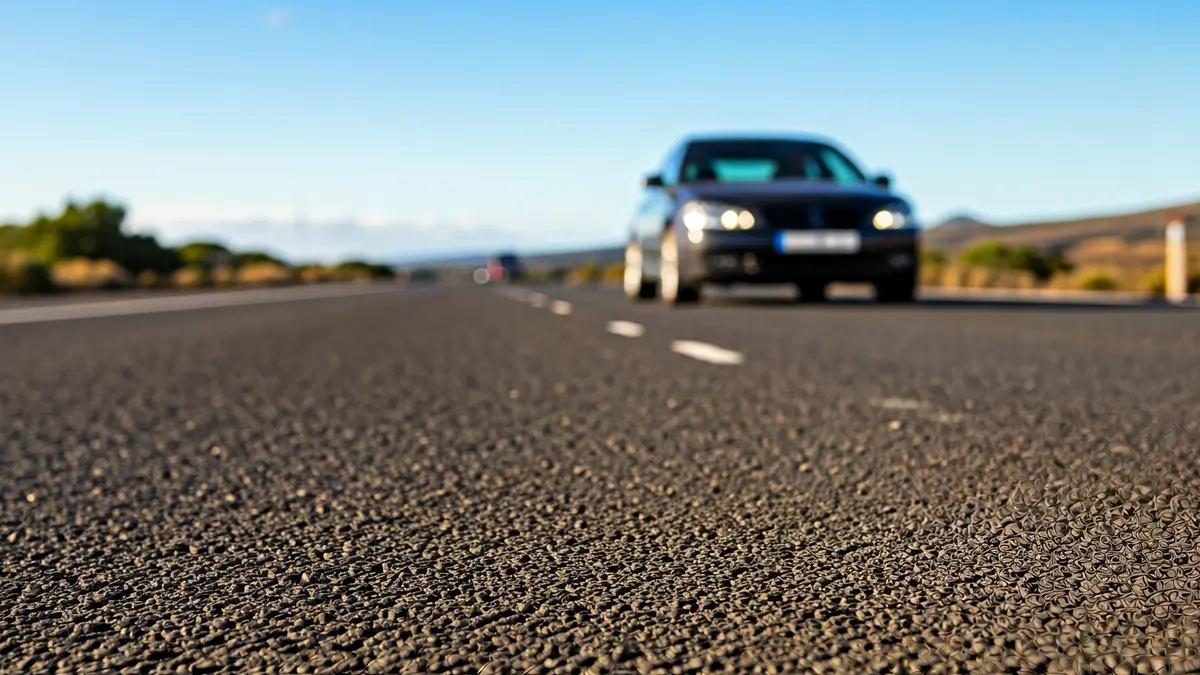 Generic image of a bicycle on the road with a car maintaining a safe distance.