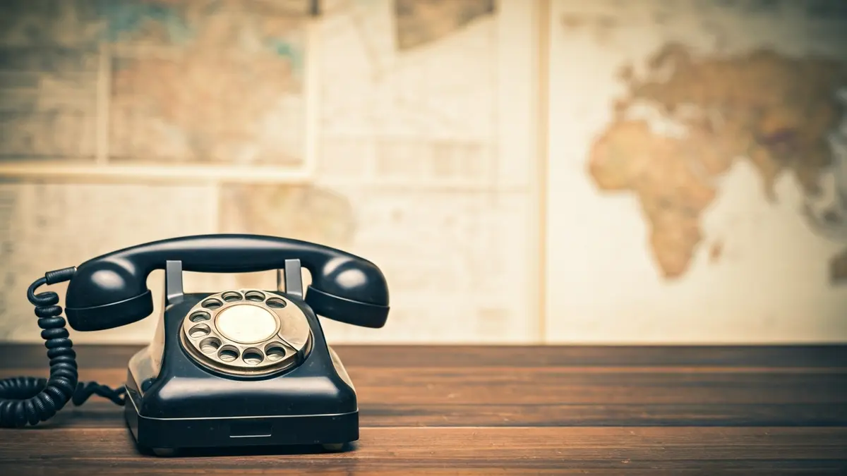 Generic image of an antique telephone, symbolizing the history of telecommunications.