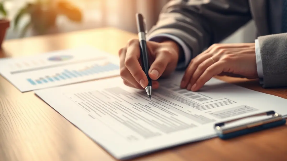 Generic image of hands signing a document, symbolizing economic agreements.