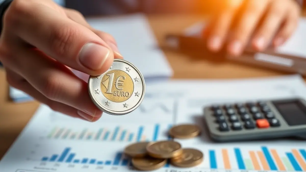 Imagen genérica de monedas de euro, representando la jubilación demorada y los beneficios económicos.