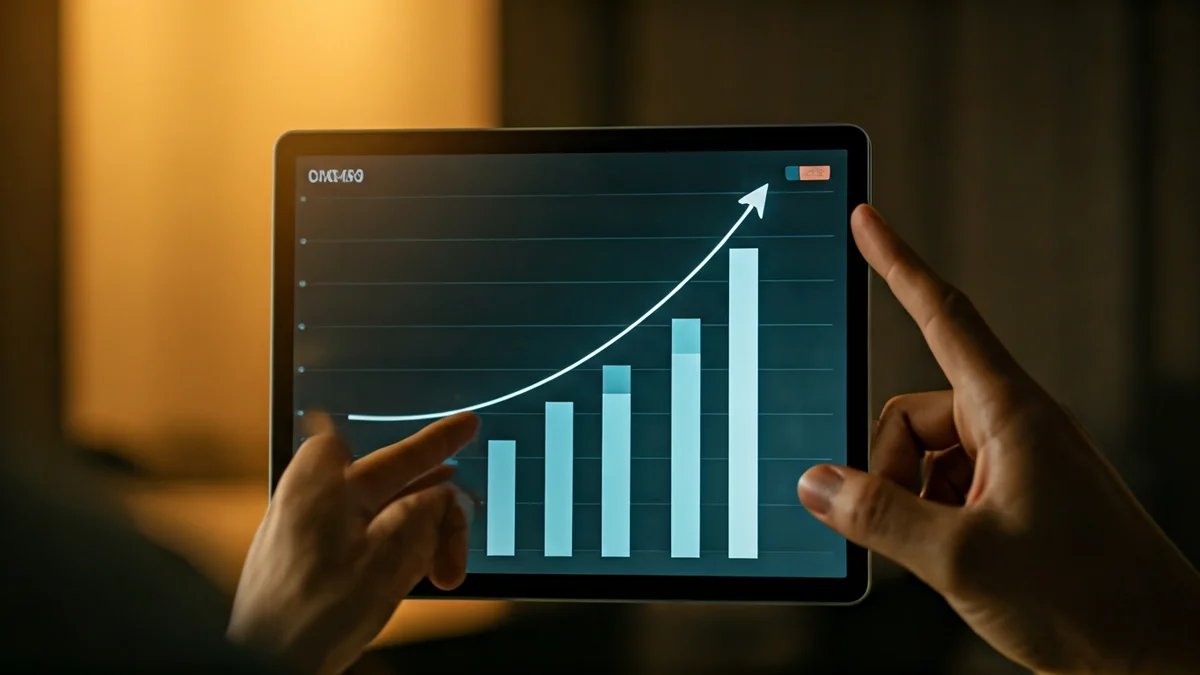 Imagen genérica de gráficos económicos mostrando crecimiento.