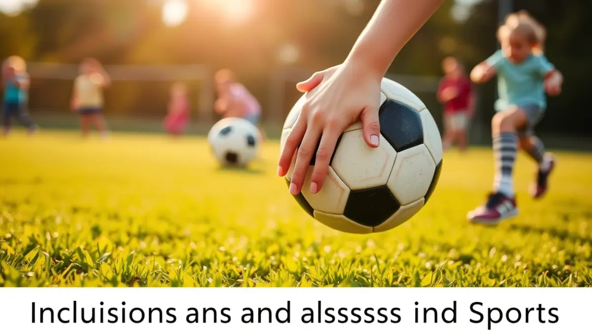 Imagen genérica de un niño participando en deporte, simbolizando inclusión.