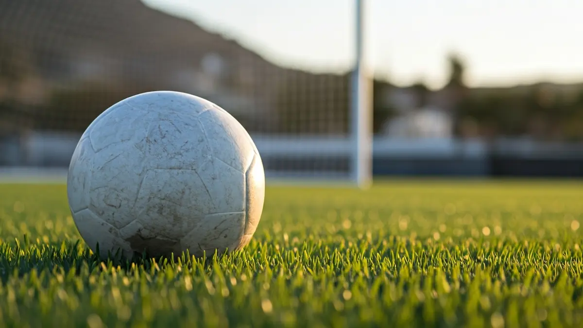 Generic image of a soccer ball on a grass field.
