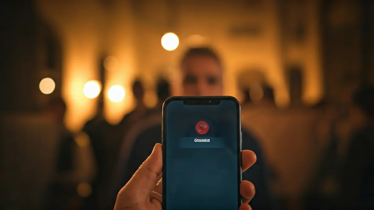Imagen genérica de un teléfono móvil mostrando una notificación de llamada bloqueada.