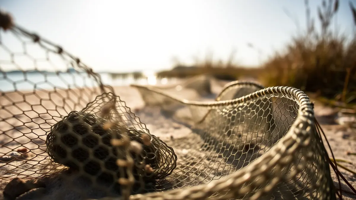 Generic image of fishing traps (nasas) used for catching invasive species in an aquatic environment.