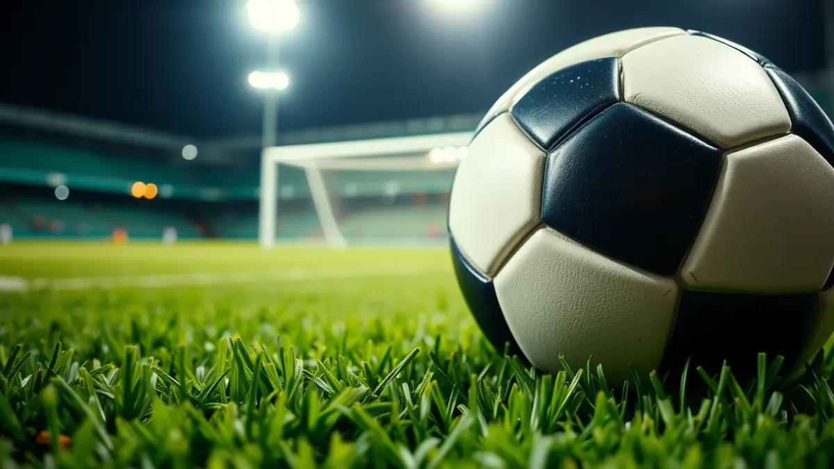 Imagen genérica de un balón de fútbol en un campo de juego.