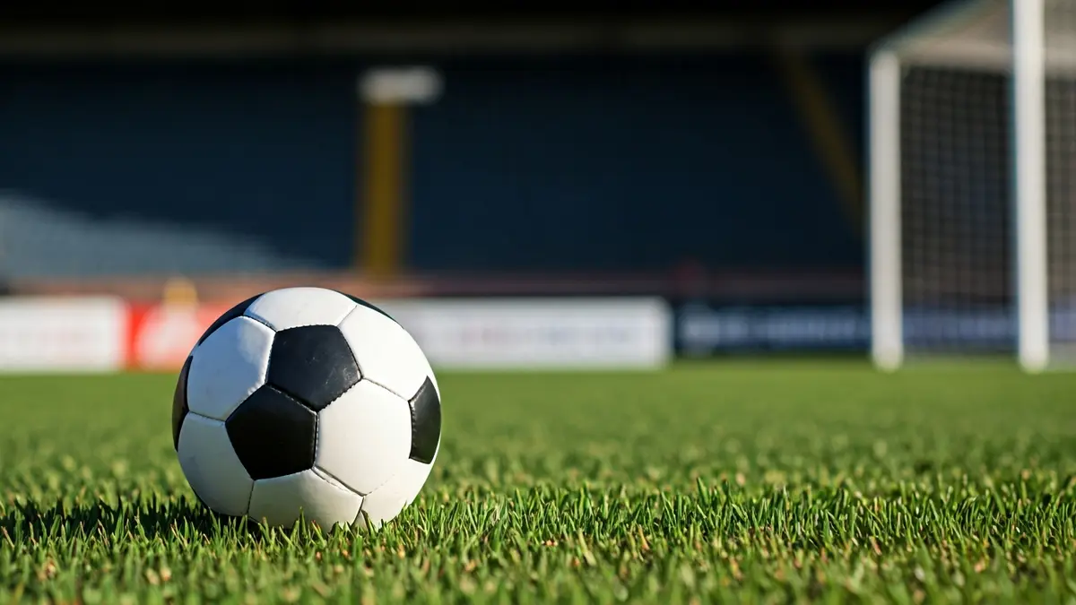 Imagen genérica de un balón de fútbol en un campo de juego.
