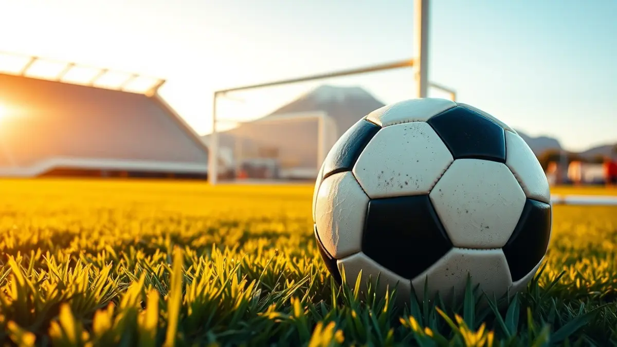 Imagen genérica de un balón de fútbol en un campo de juego.