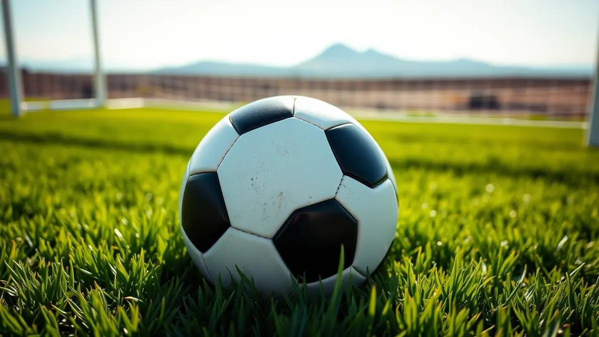 Generic image of a soccer ball on a grass field.