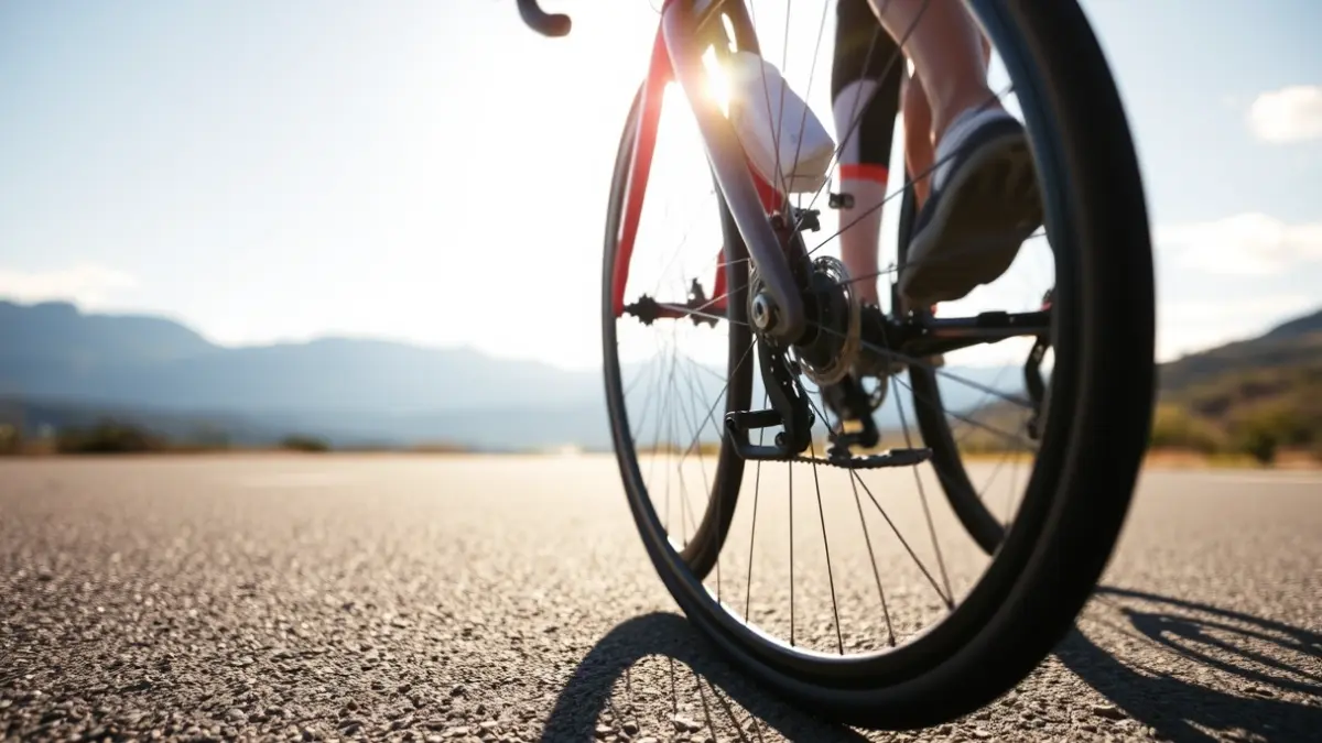 Generic image of a bicycle on a mountain road, representing a cycling race.