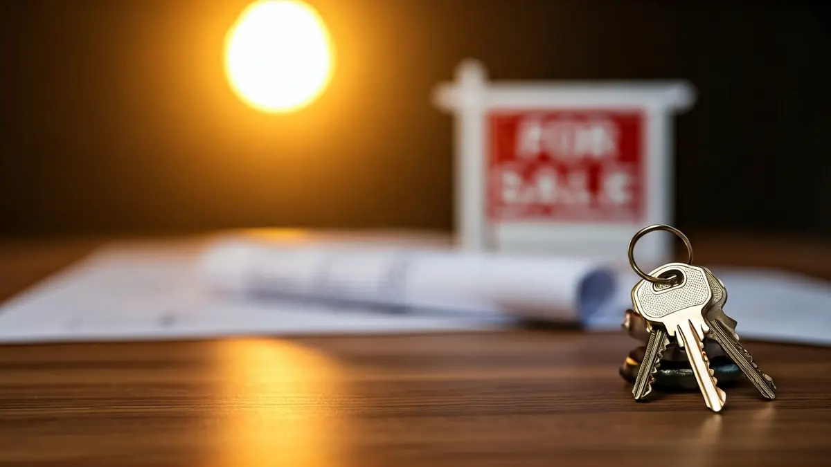 Imagen genérica de unas llaves de casa sobre una mesa, simbolizando la demanda de vivienda.