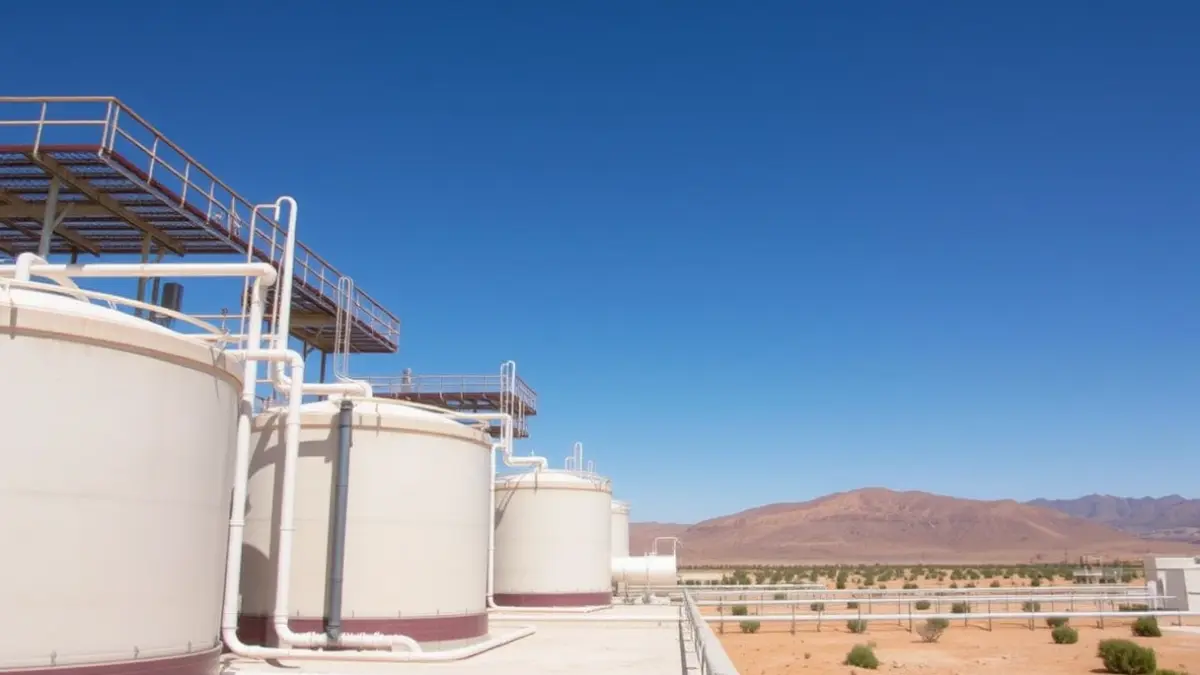 Imagen genérica de una planta depuradora de aguas residuales.