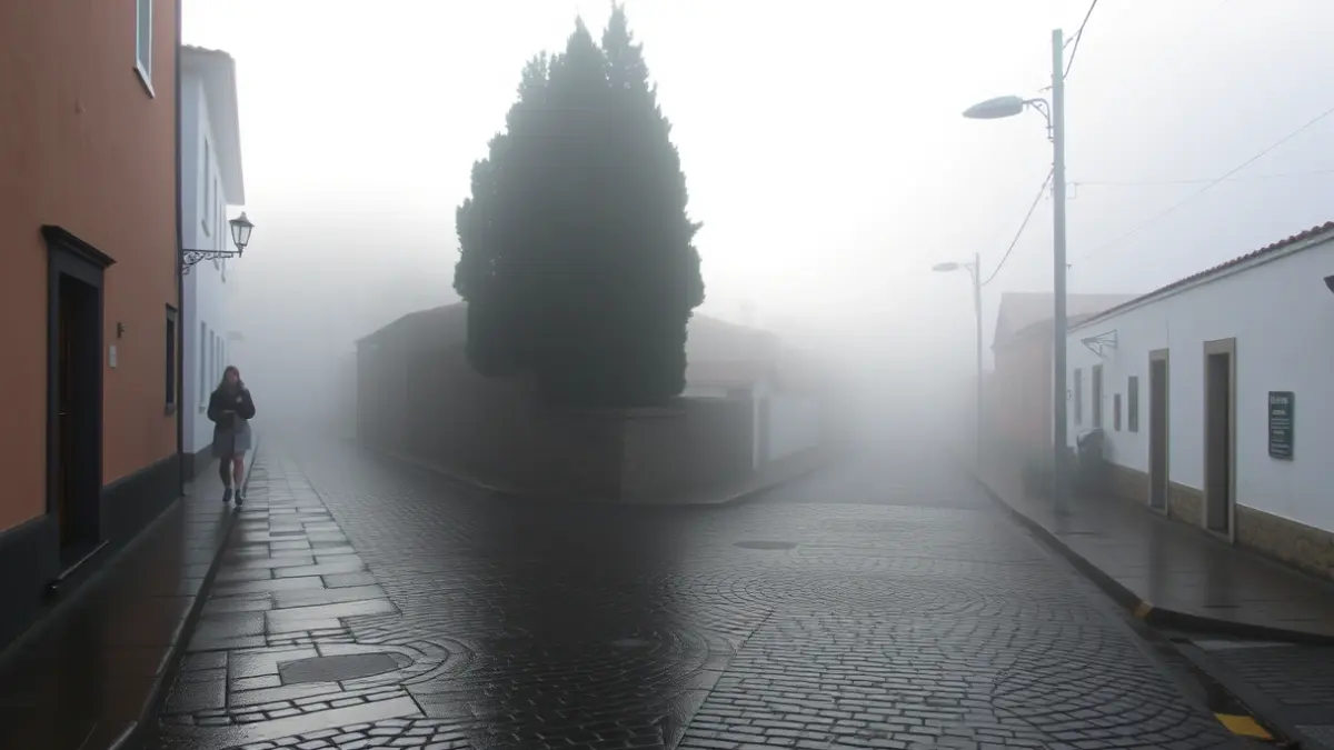 Imagen genérica de un paisaje con niebla en una localidad de las Islas Canarias.