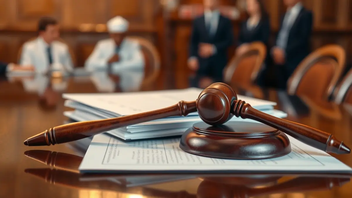 Generic image of a judge's gavel on legal documents, symbolizing a political or judicial decision.