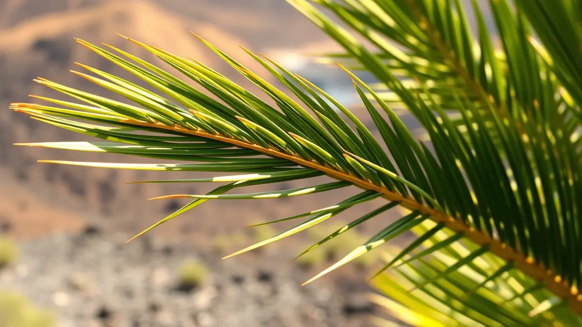 Palmera canaria, símbolo natural de las islas.
