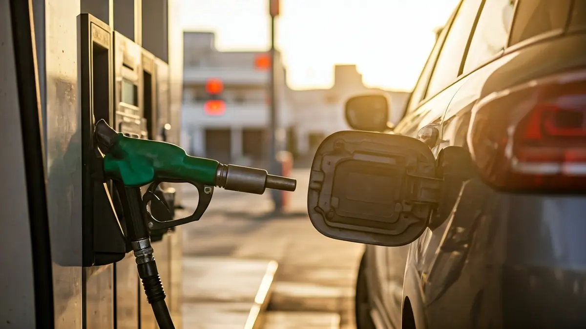 Generic image of a fuel pump nozzle at a gas station.