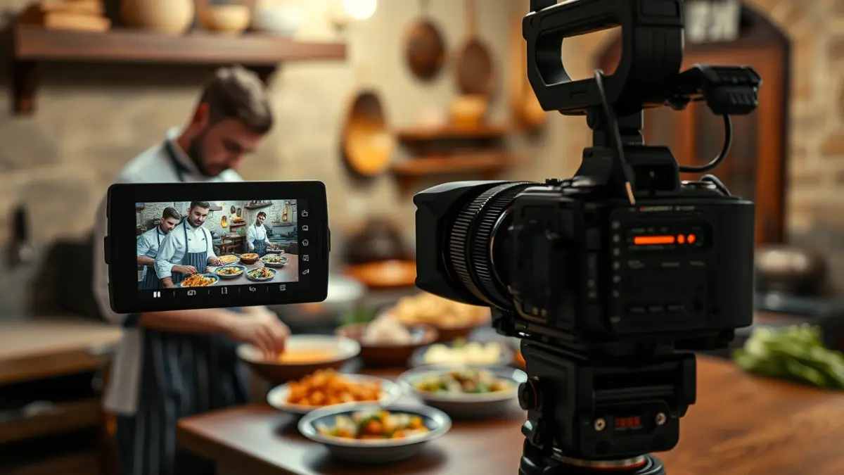 Imagen de un programa de televisión gastronómico en Las Palmas de Gran Canaria.