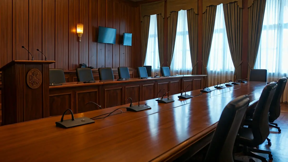 Generic image of a plenary hall or political meeting room.