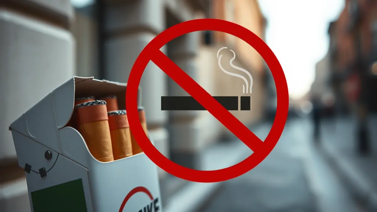 Generic image of a cigarette pack with a no smoking symbol.
