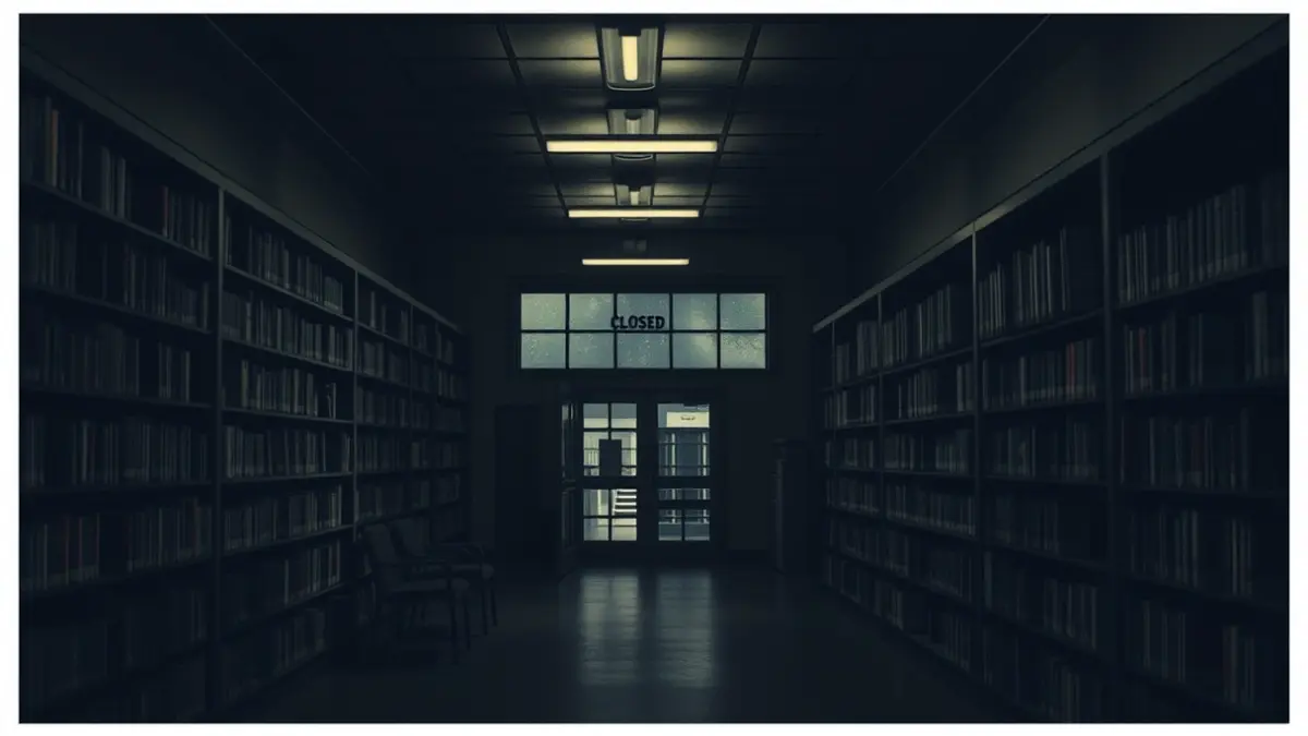 Imagen genérica de una biblioteca con horario limitado.