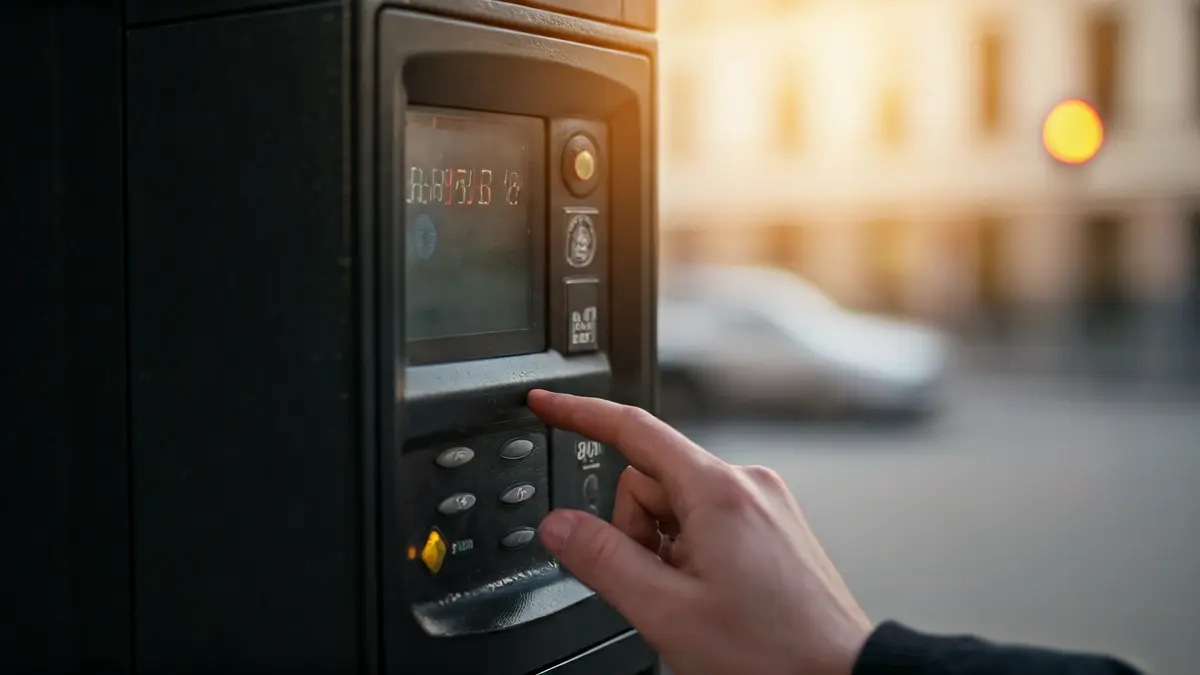 Imagen genérica de un parquímetro digital en una ciudad.