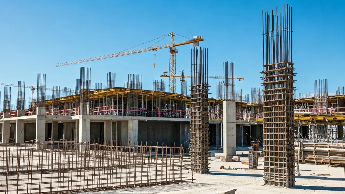 Image of a housing construction project using industrialized techniques in Canarias.