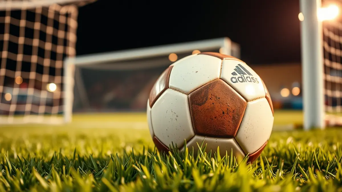 Imagen genérica de un balón de fútbol en un campo de juego.