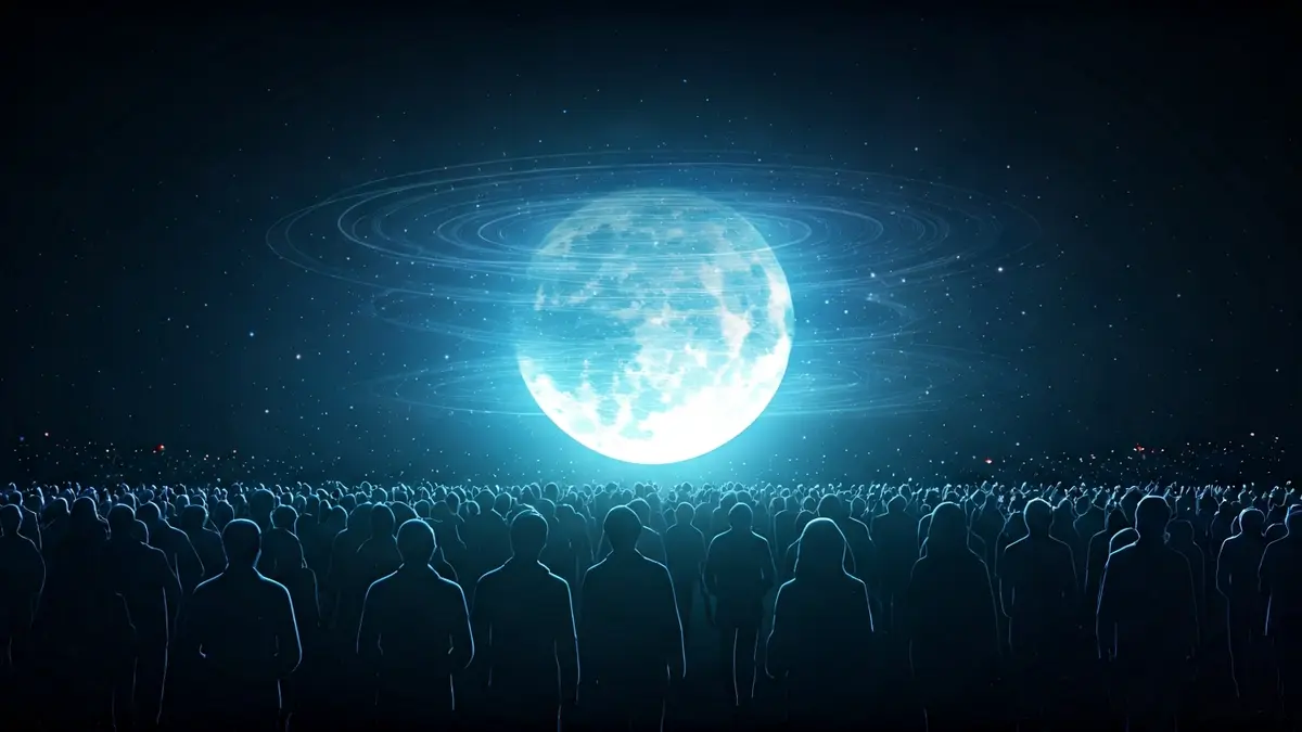 Imagen genérica de la Luna y elementos cósmicos, simbolizando la exploración espacial.