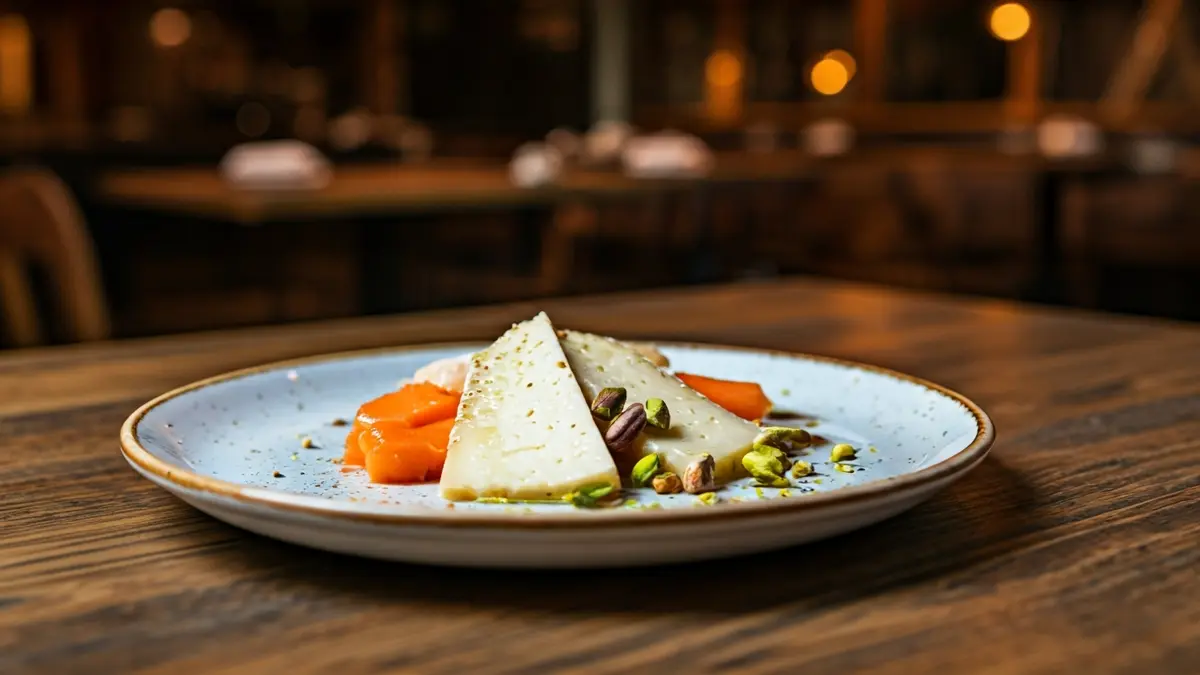 Plato gourmet en un restaurante de La Laguna, Tenerife