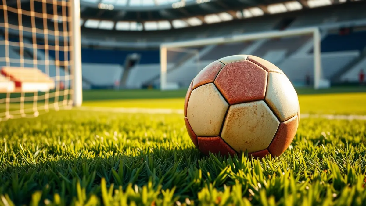 Generic image of a soccer ball on a grass field.