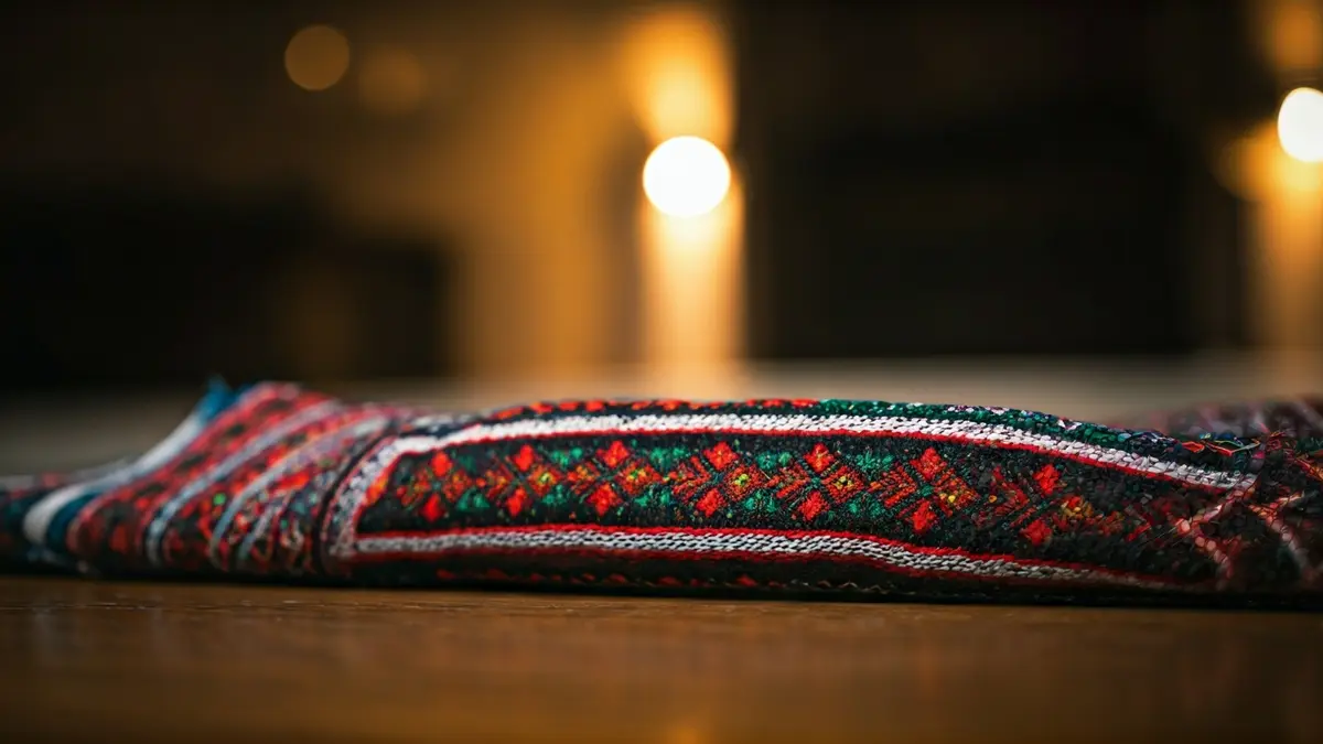 Image of a traditional Palestinian Tatreez embroidery.