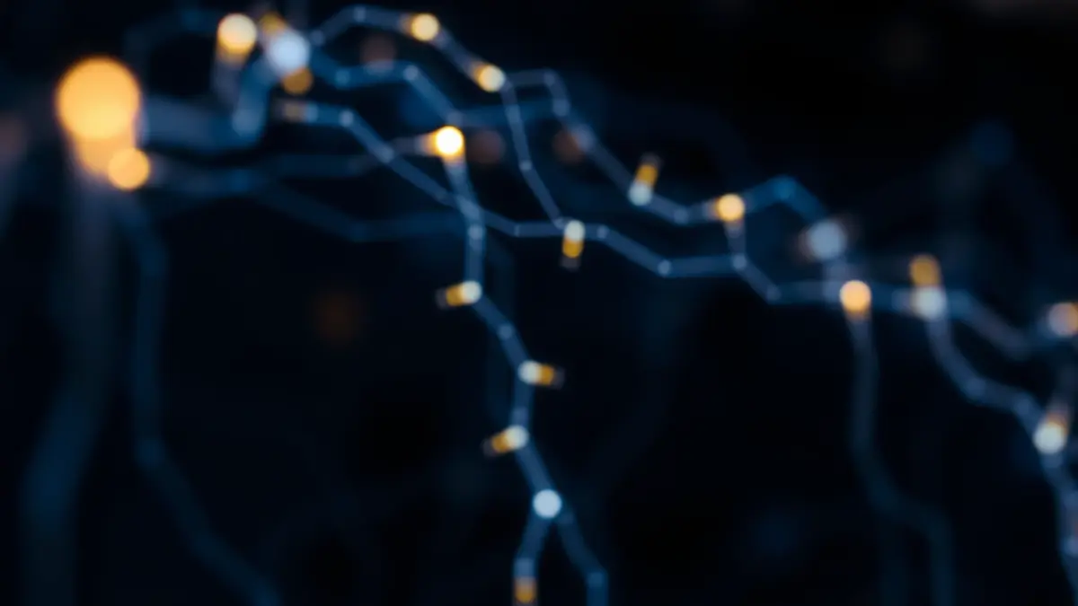 Generic image of an electrical or telecommunications network with disruptions.