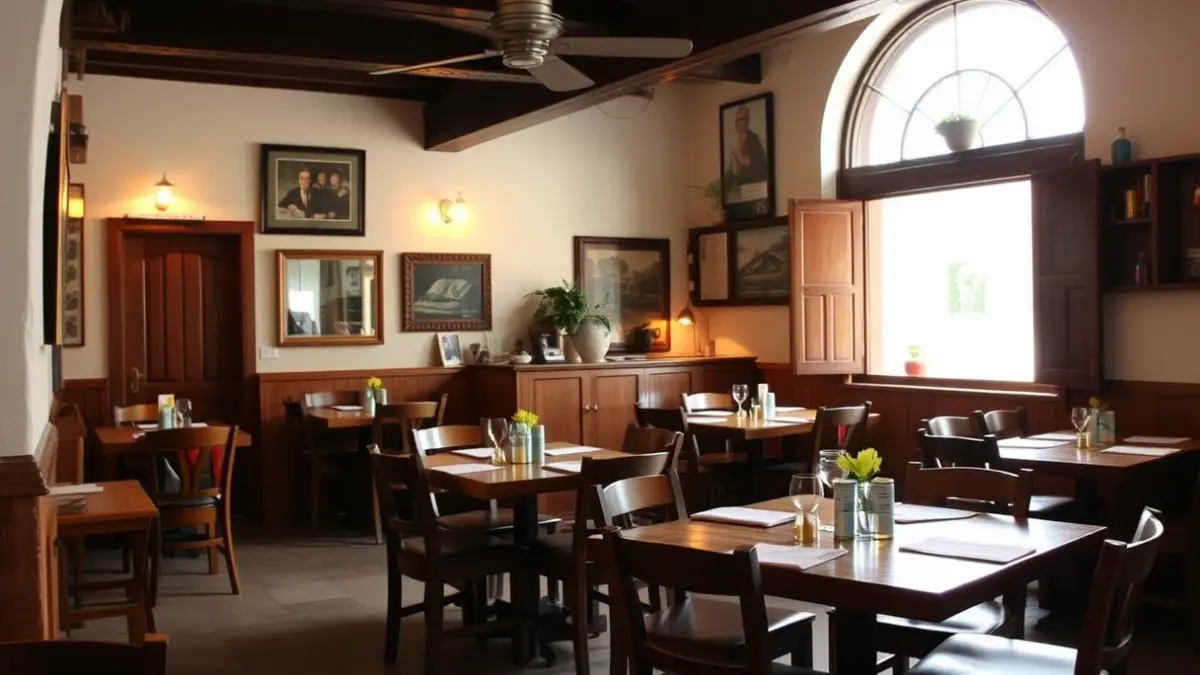 Imagen genérica de un guachinche tradicional canario con ambiente acogedor.