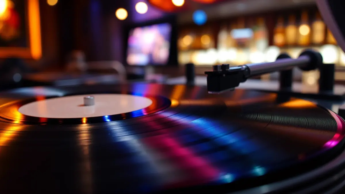 Imagen genérica de un disco de vinilo girando en un tocadiscos.