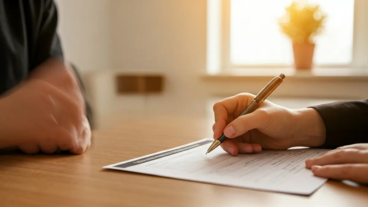 Generic image of a person registering for a training course.