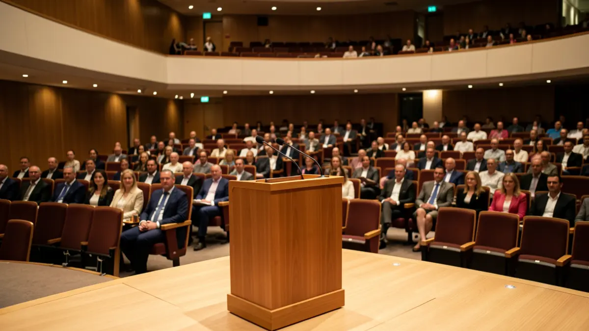Generic image of an awards ceremony.