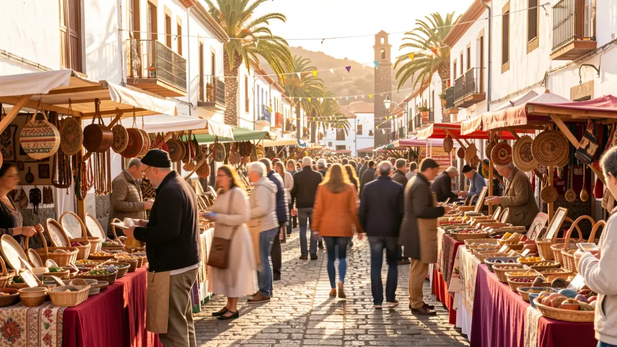 Imagen genérica de un festival de gastronomía y artesanía tradicional en Canarias.