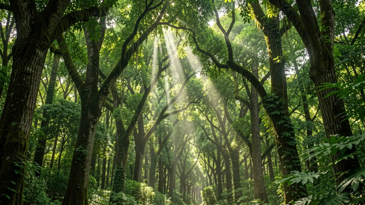 Imagen genérica del frondoso bosque de laurisilva del Parque Nacional de Garajonay en La Gomera.