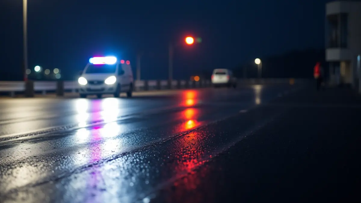 Generic image of emergency lights in a coastal area.