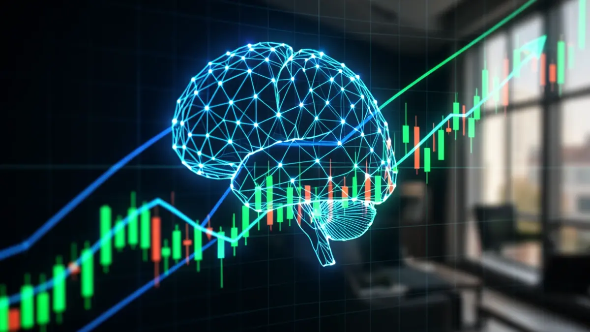 Generic image of artificial intelligence and financial growth.