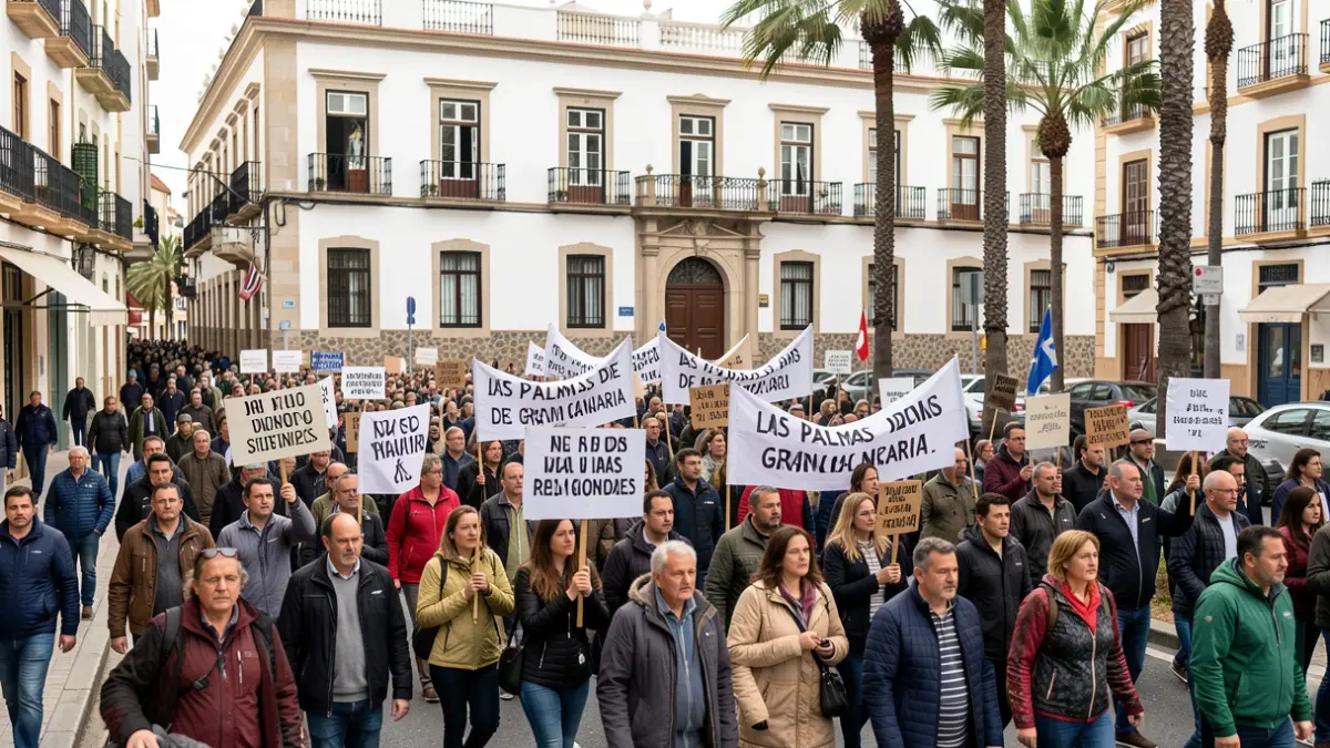 Imagen de una manifestación en Las Palmas de Gran Canaria.