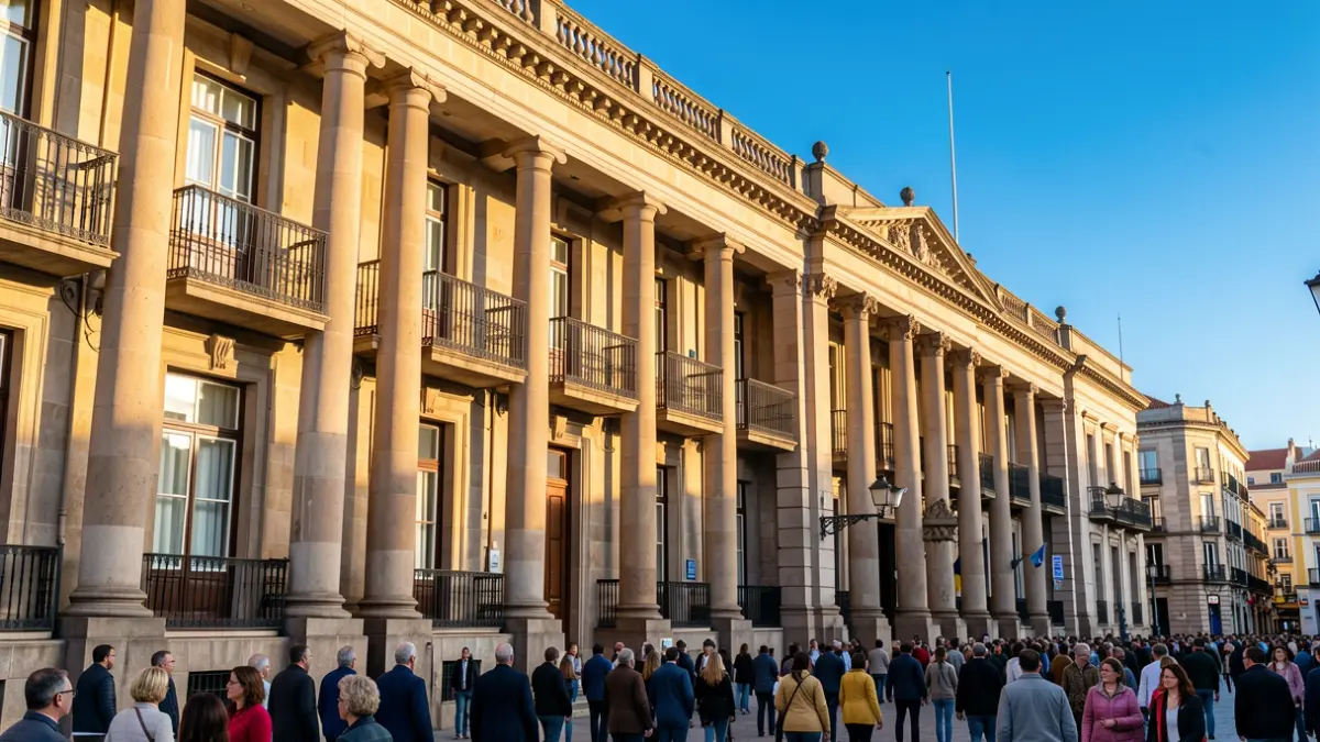 Imagen genérica de la fachada de un edificio institucional en Canarias.