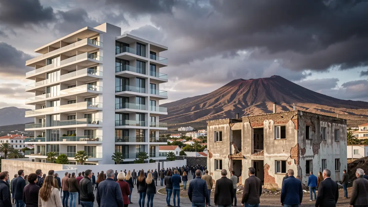 Generic image of housing inequality in the Canary Islands.