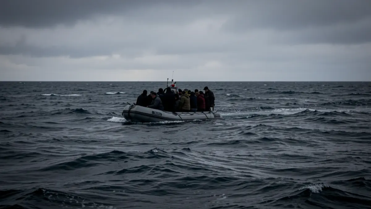 Imagen genérica de una patera a la deriva en el océano Atlántico.