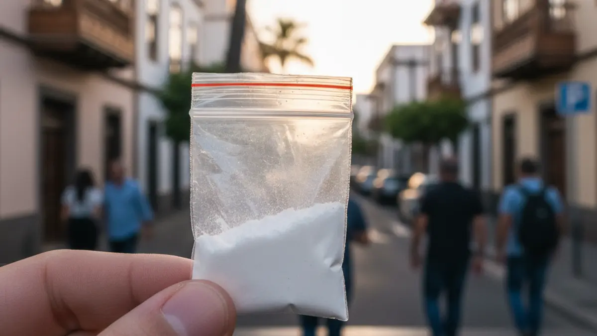 Generic image of a small bag of drugs seized in a police operation.
