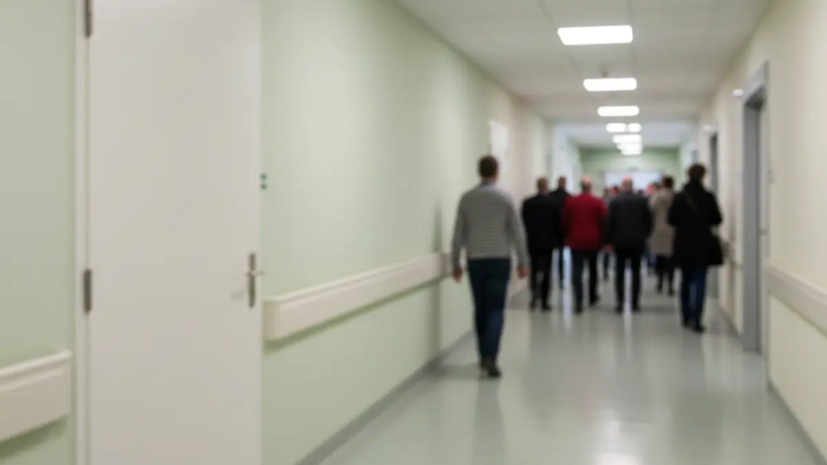 Imagen genérica de un pasillo de hospital, simbolizando la cuarentena y el cuidado sanitario.