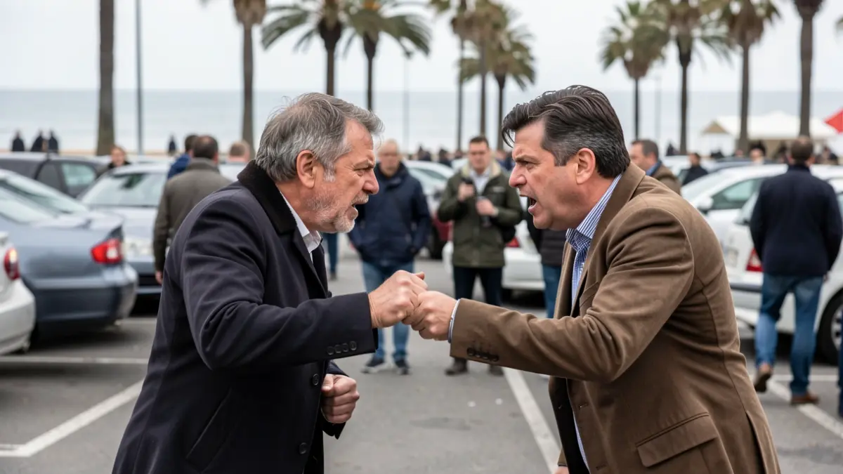 Generic image of an argument in a parking lot.