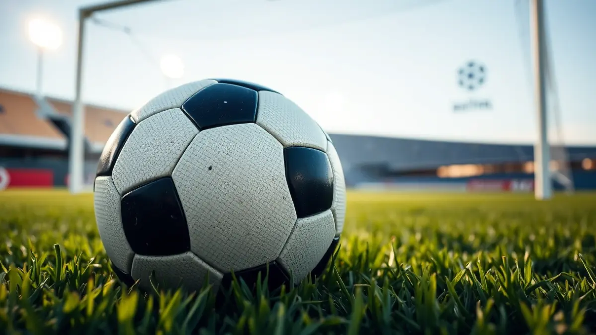 Imagen genérica de un balón de fútbol en un campo de césped.