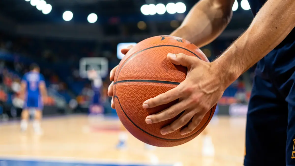 Generic image of a basketball player with the ball.